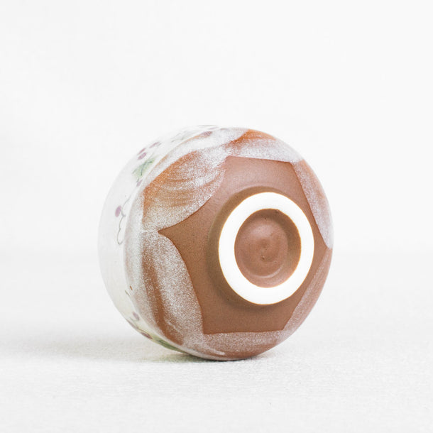 KYOHO Grape Blossom Matcha Bowl made in Mino JAPAN
