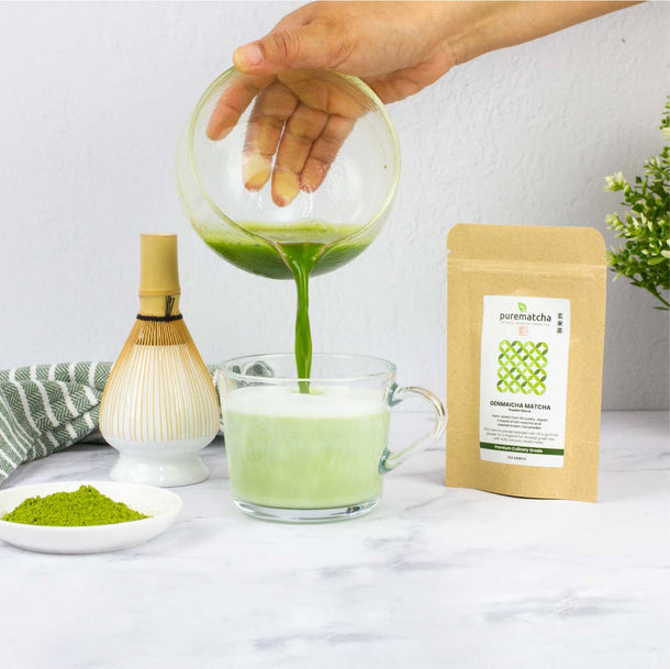 100g GENMAICHA MATCHA Powder Tea (Organic Premium Grade) - Purematcha Australia