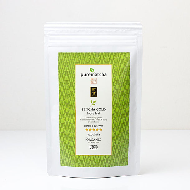 100g ORGANIC SENCHA Gold Green Tea - Purematcha Australia