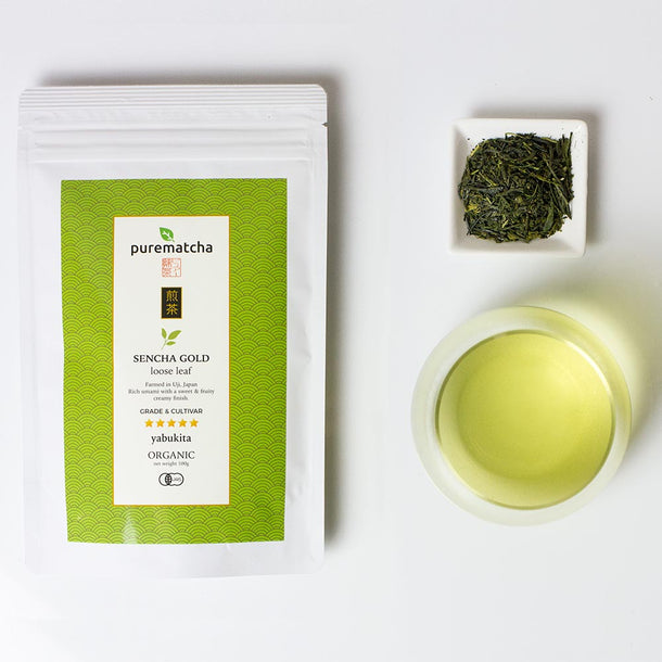 100g ORGANIC SENCHA Gold Green Tea - Purematcha Australia