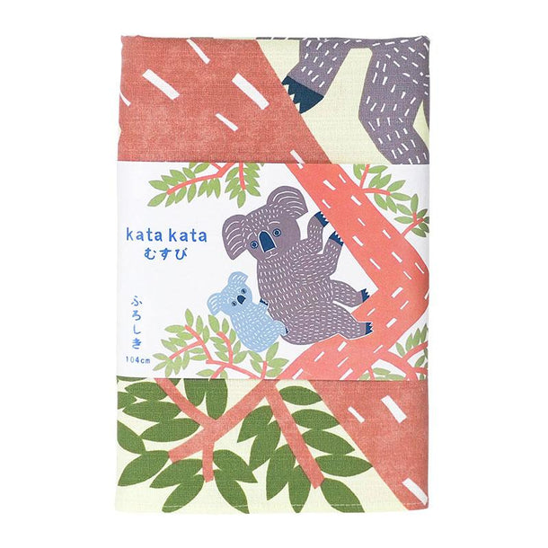 104 KATA KATA Furoshiki Koala Bear Yellow - Purematcha Australia