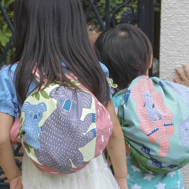 104 KATA KATA Furoshiki Koala Bear Yellow - Purematcha Australia