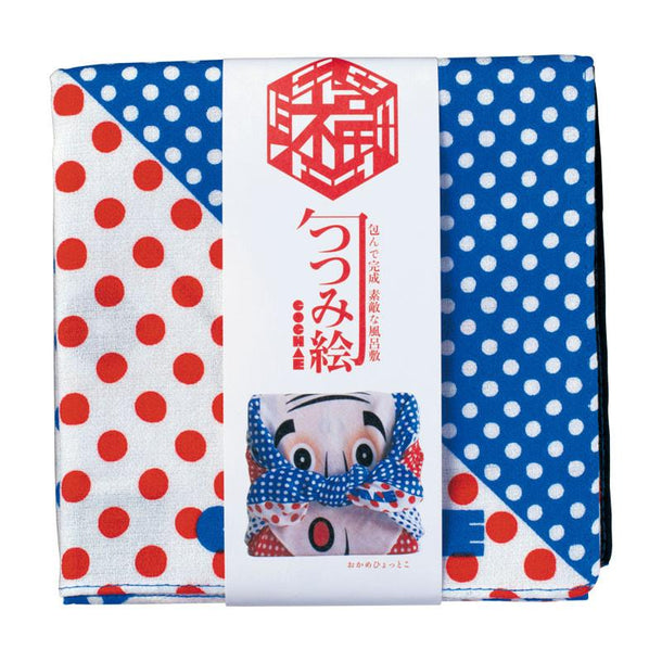 50 COCHAE Okame and Hyottoko Furoshiki - Purematcha Australia