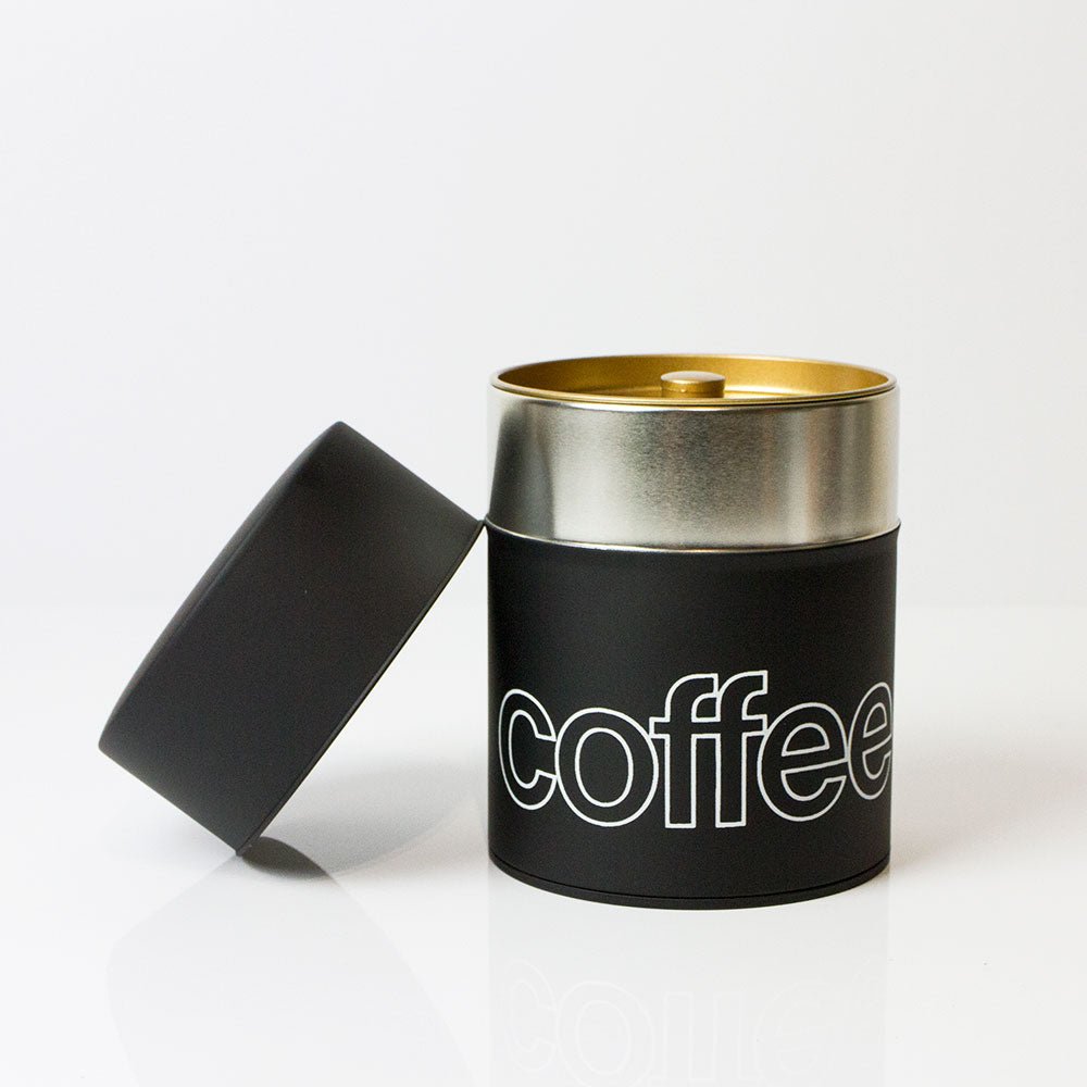 Airtight Coffee Canister 375g (Matte Black) - Purematcha Australia