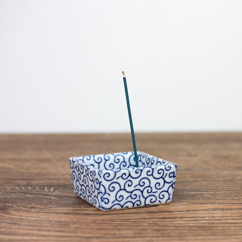 Arabesque Porcelain Incense Stick Holder - Purematcha Australia