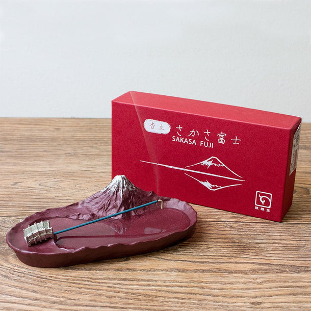 Incense Holder Sakasa Mt Fuji by Nagae - Purematcha Australia