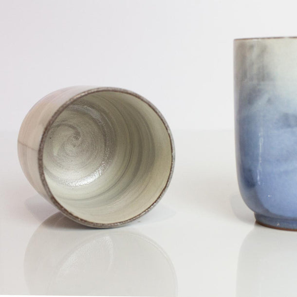 KUMIYU Aya-Glazed Kutani Feather Tea Cup Set - Purematcha Australia