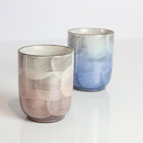 KUMIYU Aya-Glazed Kutani Feather Tea Cup Set - Purematcha Australia