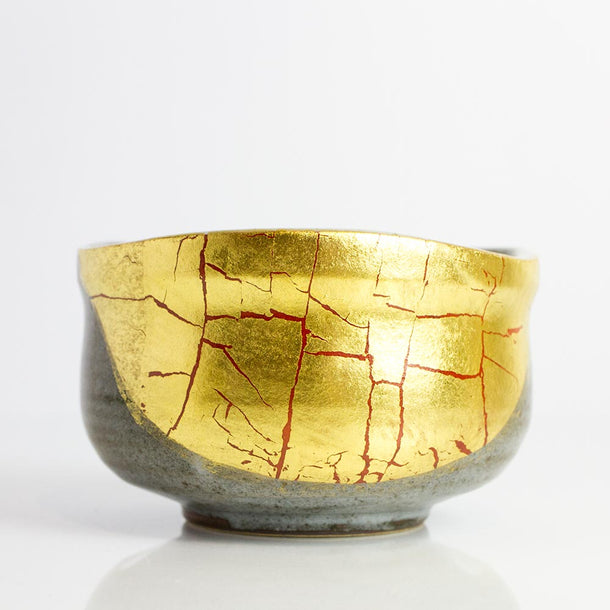 KUTANI Gold Leaf Matcha Bowl Chawan - Purematcha Australia