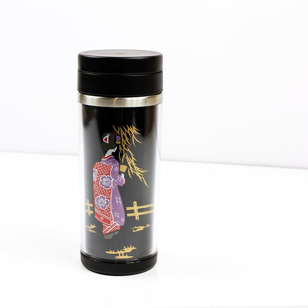 MAKI-E Geisha Stainless Steel Tumbler (350ml) - Purematcha Australia