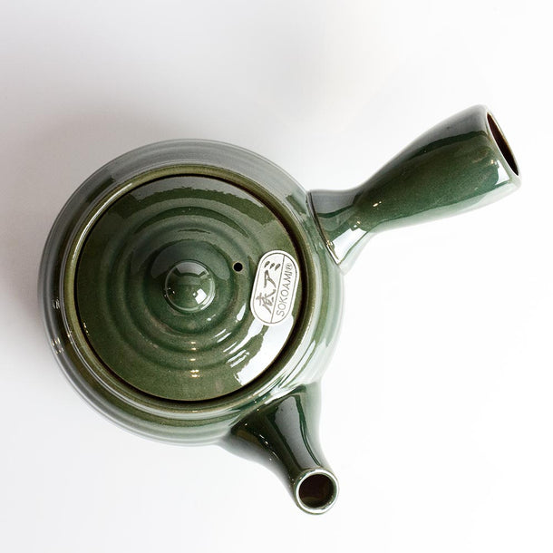 MIDORI Banko-Yaki Japanese Teapot Kyusu (320ml) - Purematcha Australia
