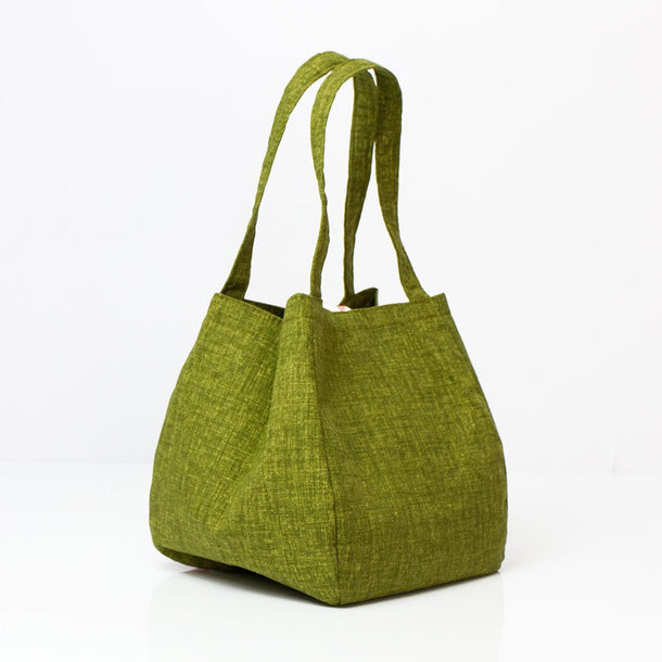 Mini Tote Bag with Stripes (Enshu Cotton) - Purematcha Australia