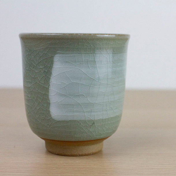 NUKIRI white brush Tea Cup (270ml) - Purematcha Australia