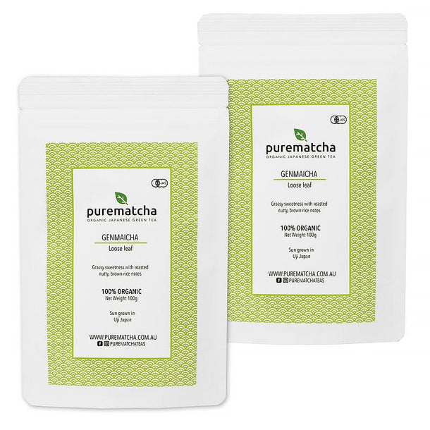ORGANIC GENMAICHA Japanese Green Tea - Purematcha Australia