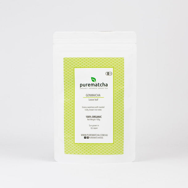 ORGANIC GENMAICHA Japanese Green Tea - Purematcha Australia