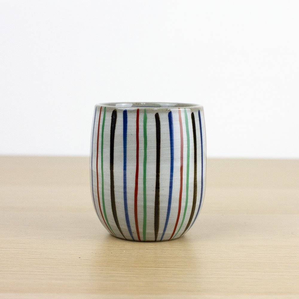 TOKUSA Striped Colour Green Tea Cup (220ml) - Purematcha Australia