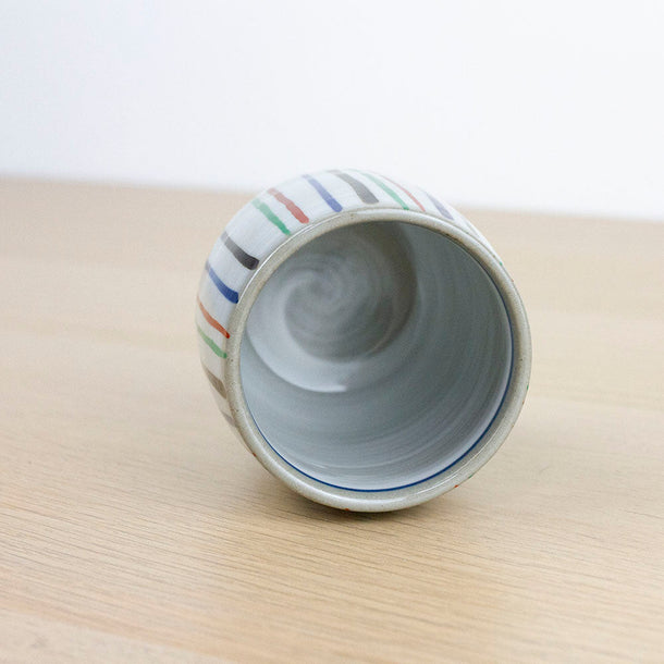 TOKUSA Striped Colour Green Tea Cup (220ml) - Purematcha Australia