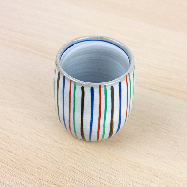TOKUSA Striped Colour Green Tea Cup (220ml) - Purematcha Australia