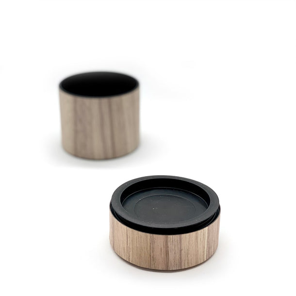 TYTE Airtight Canister in WALNUT wood - Purematcha Australia
