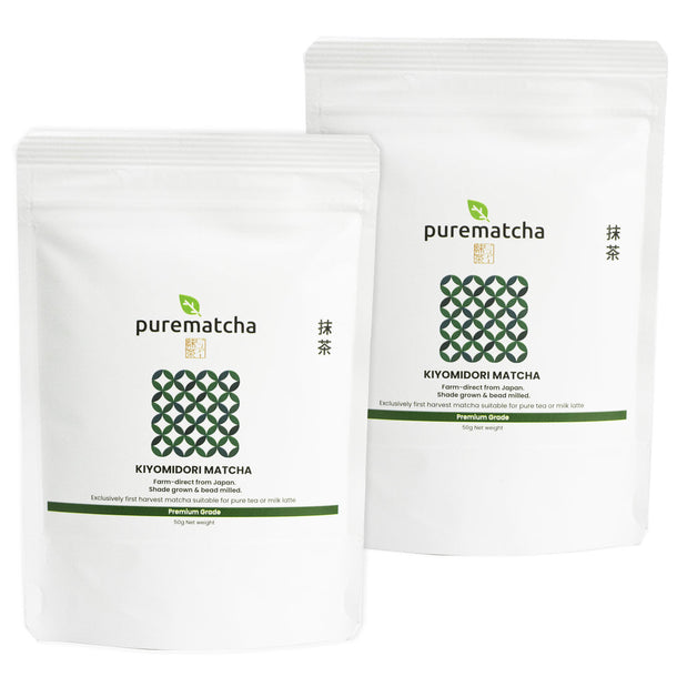 100g of Kiyomidori premium japanese matcha tea powder