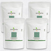 Four white packages of KIYOMIDORI purematcha on a white background