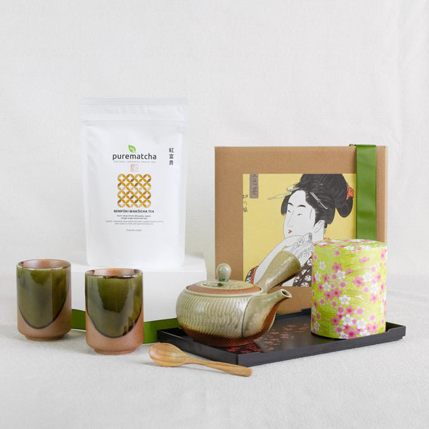 Japanese Teapot Set with Bennfuki loose leaf tea