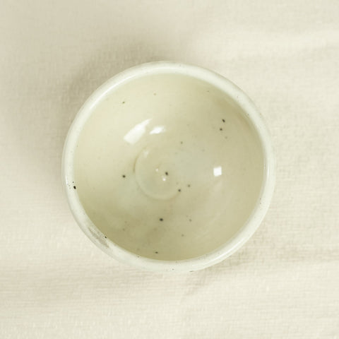 KOBIKI ivory ribbed matcha tea bowls