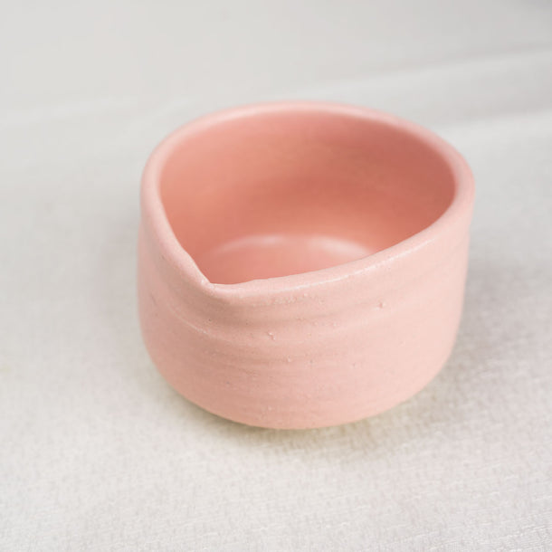 Pink Matcha Tea Bowl Chawan with Spout made in Japan
