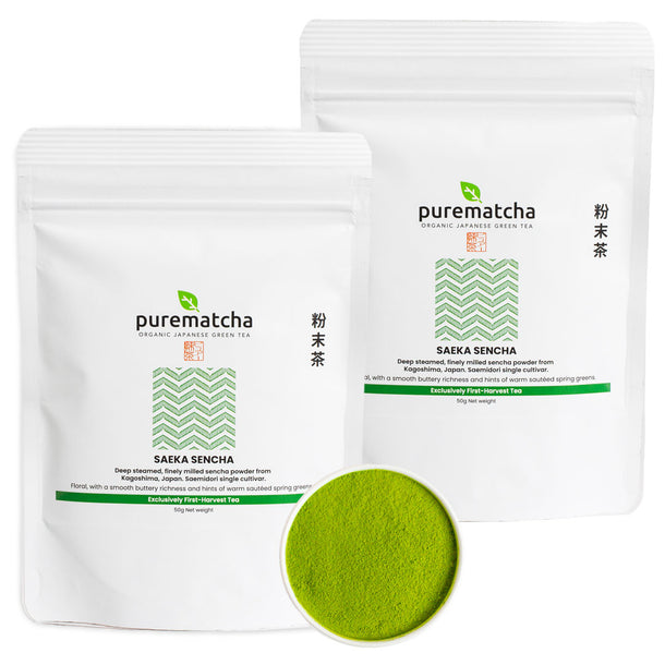 SAEKA Organic Deep Steamed Sencha Powder (Saemidori Cultivar)