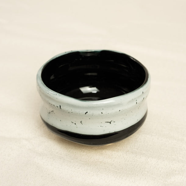 Shiro Kuro White and Black matcha tea bowl made in Japan