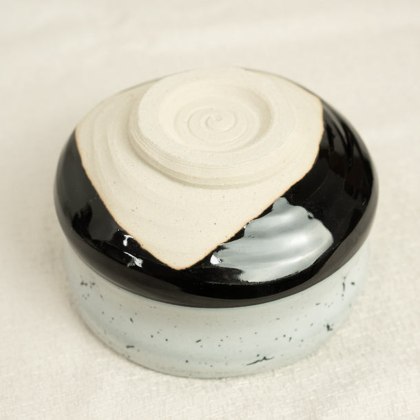 Shiro Kuro White and Black matcha tea bowl made in Japan