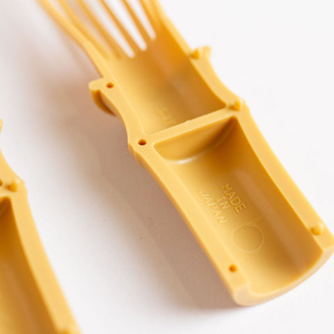 made in Japan resin matcha whisk in ivory colour in original packaging