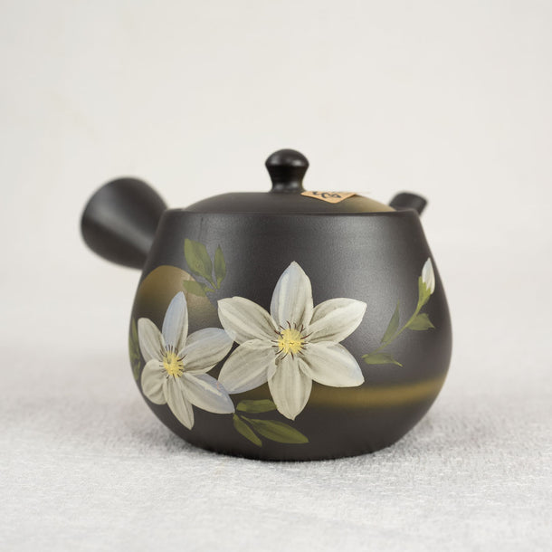 Tokoname Ware | Japanese Side-Handle Tea Pot with Inner Mesh shops Small | Flower