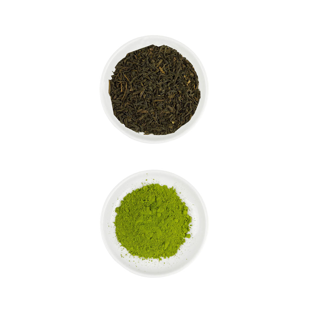 Yamabuki Leaf Tea and Genmaicha Matcha Samples