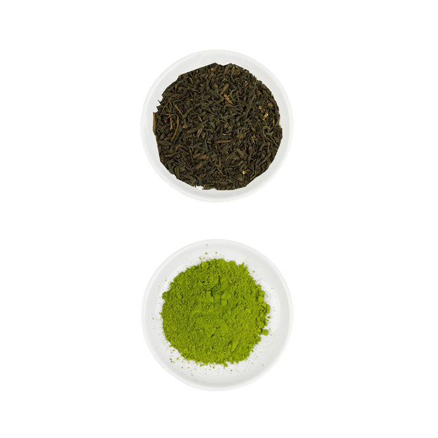 Yamabuki Leaf Tea and Genmaicha Matcha Samples