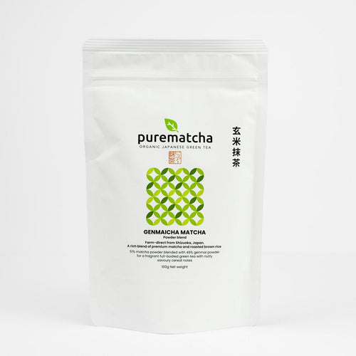 100g GENMAICHA MATCHA Powder Tea (Organic Premium Grade) - Purematcha Australia