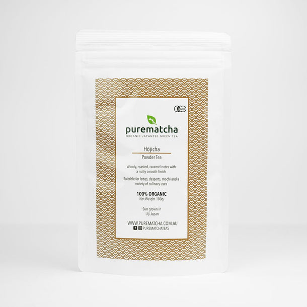 100g Organic Hojicha Powder - Purematcha Australia