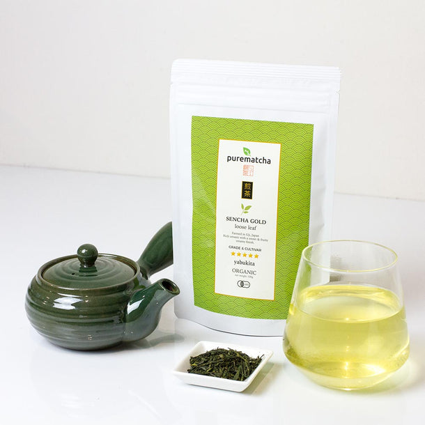 100g ORGANIC SENCHA Gold Green Tea - Purematcha Australia