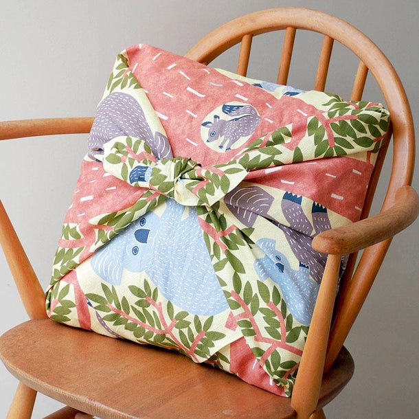 104 KATA KATA Furoshiki Koala Bear Yellow - Purematcha Australia