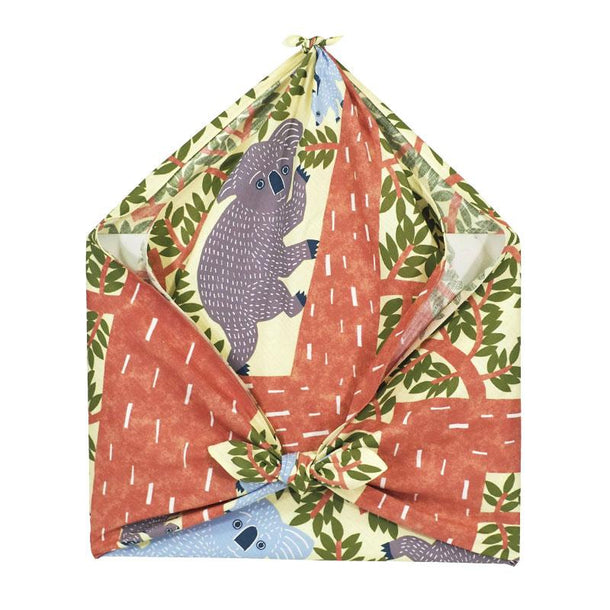 104 KATA KATA Furoshiki Koala Bear Yellow - Purematcha Australia