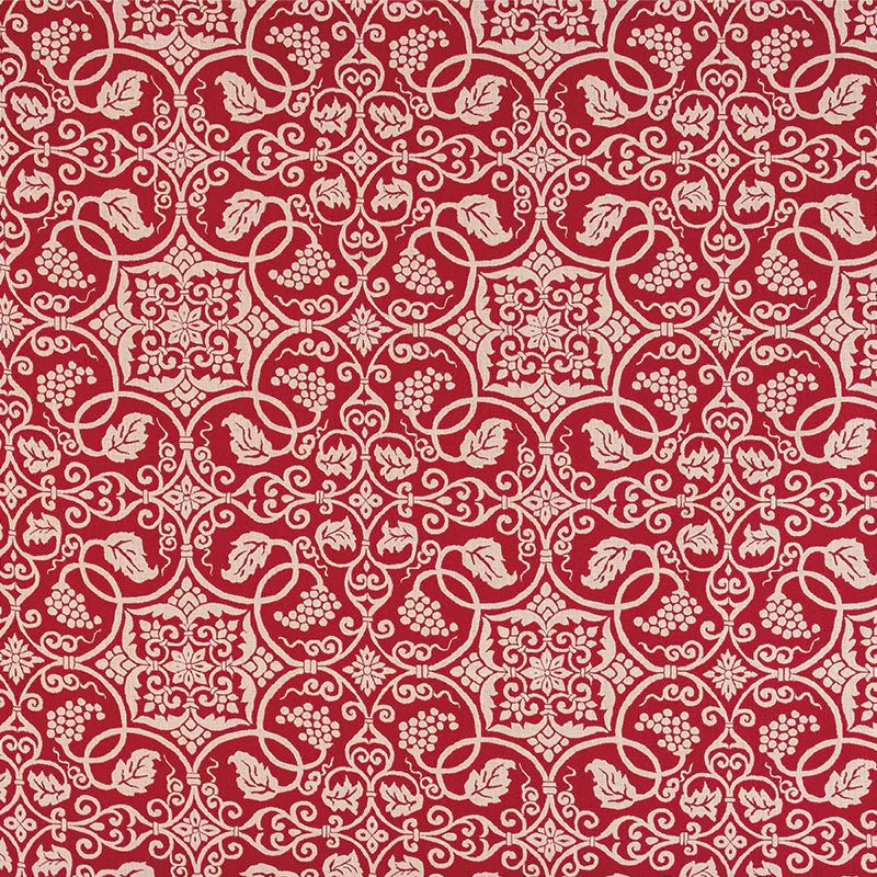 120 Large Shosoin Cotton Arabesque Red Furoshiki at Purematcha ...