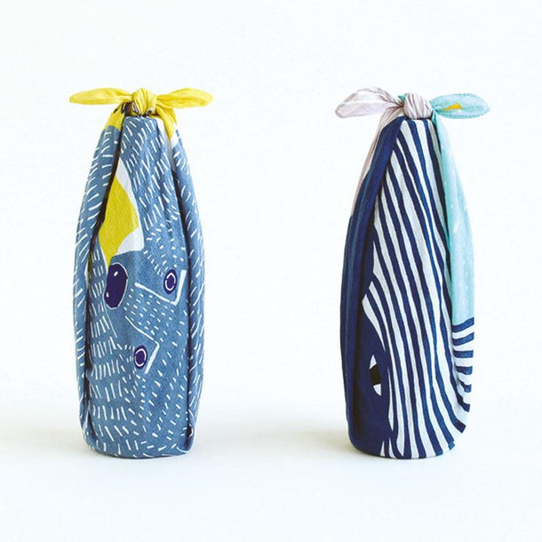 50 KATA KATA Furoshiki Blue Whale - Purematcha Australia