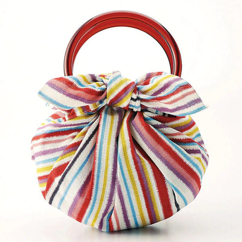 70 Modern-girl Stripe with Furoshiki Bag Rings - Purematcha Australia