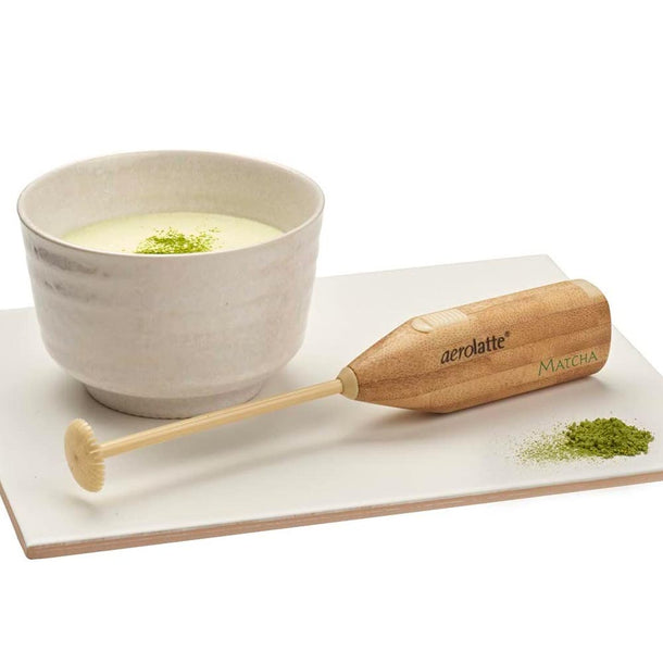 Aerolatte Bamboo Matcha Whisk Milk Frother (Battery operated) - Purematcha Australia