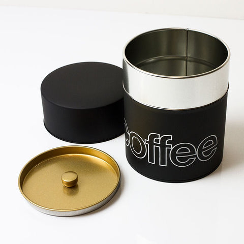 Airtight Coffee Canister 375g (Matte Black) - Purematcha Australia