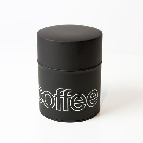 Airtight Coffee Canister 375g (Matte Black) - Purematcha Australia