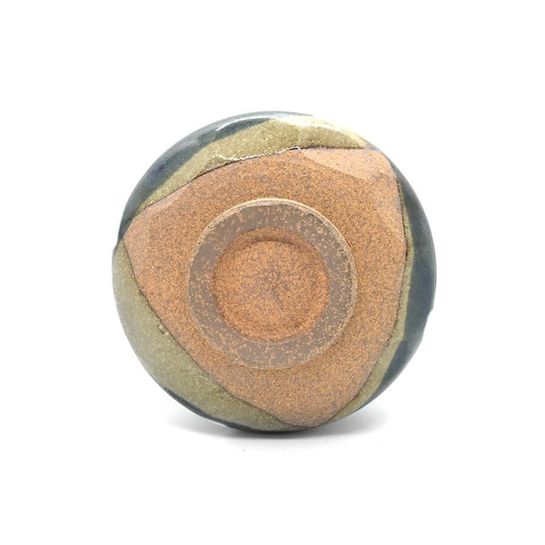 AMAYA Blue Matcha Bowl White Brushstroke CHAWAN - Purematcha Australia