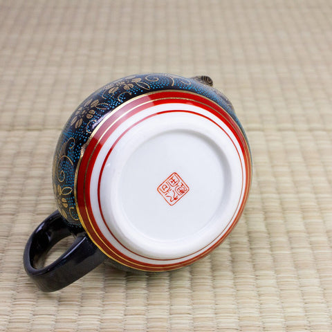 Aochibu Gold-Leaf Kutani Japanese Teapot (360ml) - Purematcha Australia