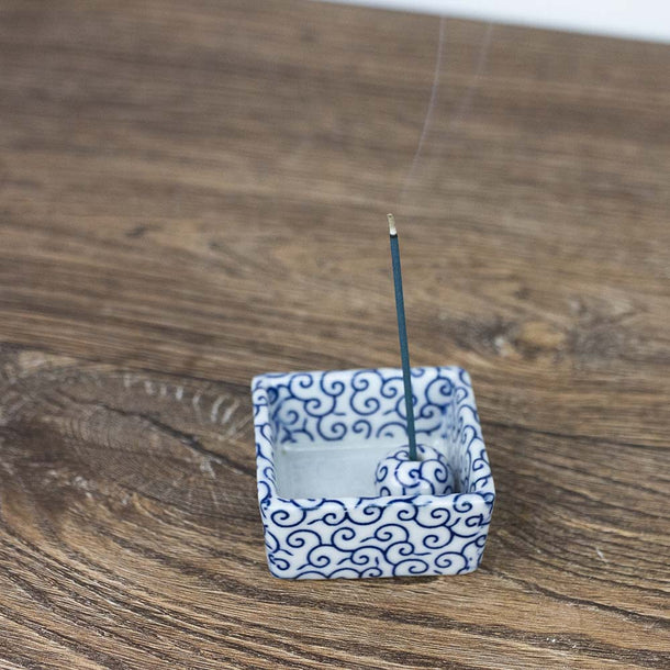 Arabesque Porcelain Incense Stick Holder - Purematcha Australia