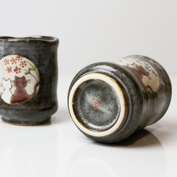 Atelier Yu Cats In Sunny Spot Japanese Tea Cups - Purematcha Australia